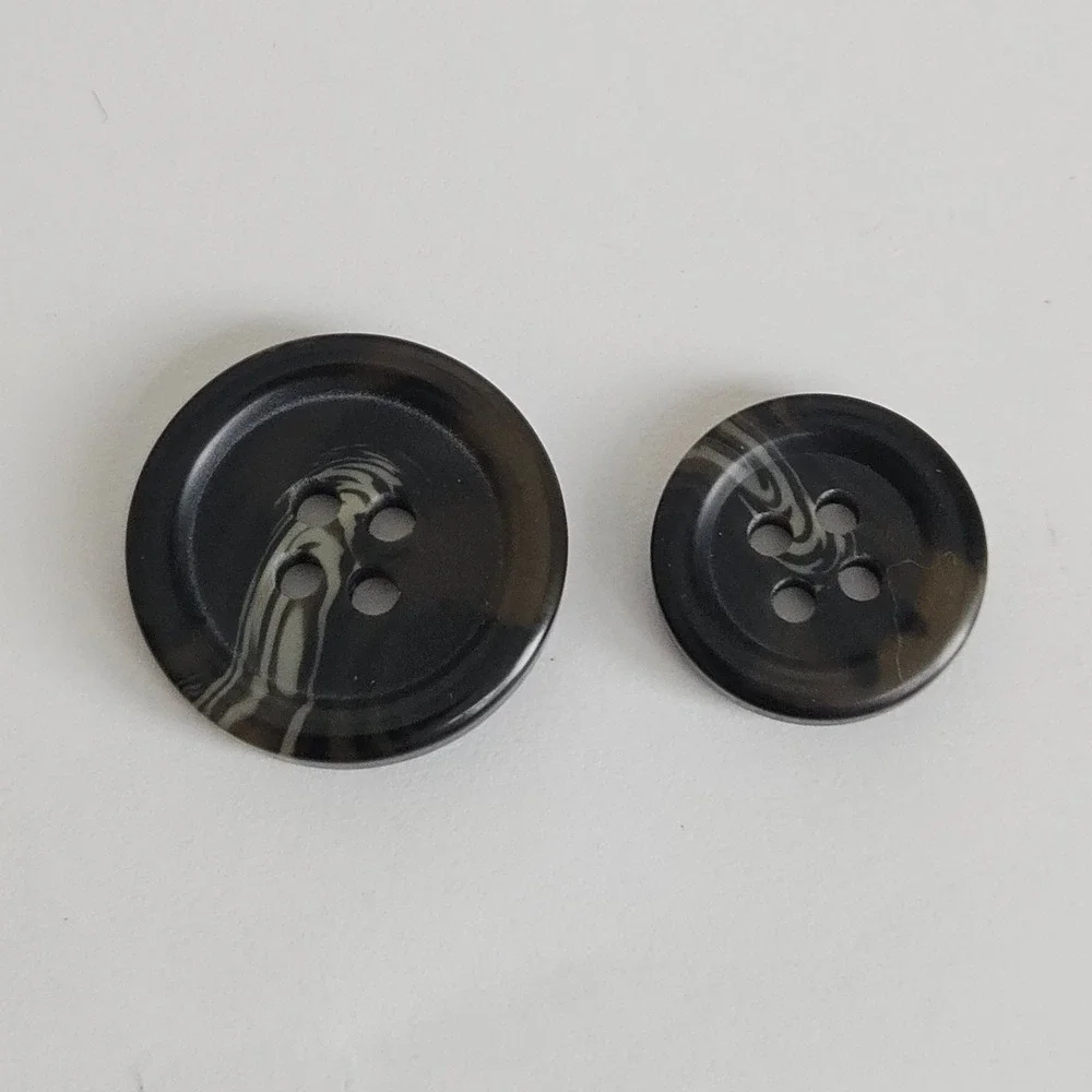 Chaps Brown Gray Marbled Swirl Suit Blazer Replacement Buttons‎ Set of 11 Sewing